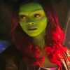 Gamora Guardians of the Galaxy paint by number