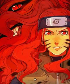 Kushina Uzumaki Naruto Character paint by number