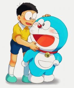 Cute Doraemon paint by numbers