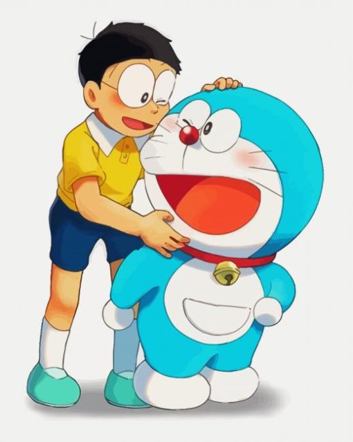 Cute Doraemon paint by numbers