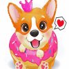 Cute Little Corgi Dog paint by numbers