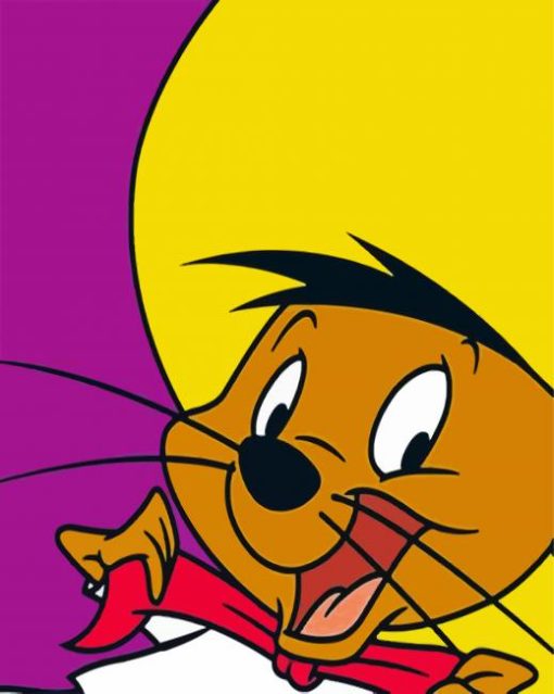 Cute Little Mouse With Hat paint by numbers
