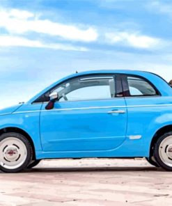 Blue Cian Fiat Car paint by numbers