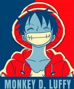 Monkey .D.Luffy Anime Character paint by numbers