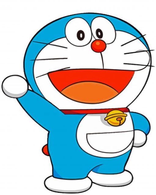 Doraemon Anime Character paint by numbers