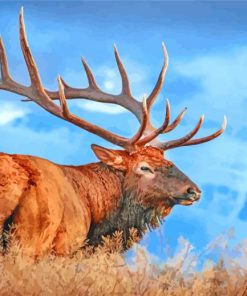 Elk Animal paint by numbers