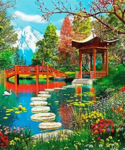 Fuji Gazebo paint by numbers