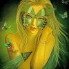 Masked Butterfly Fairy paint by numberd