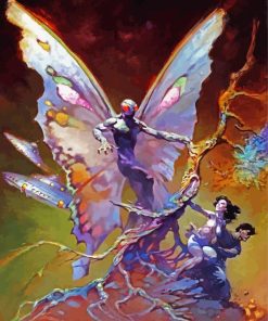 Mothman Frank Frezetta paint by numbers