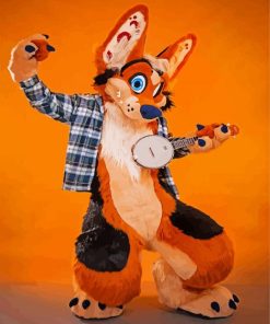 Musician Fursuit Cartoon paint by numbers