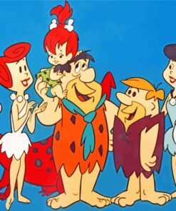 The Flintstones Characters paint by numbers