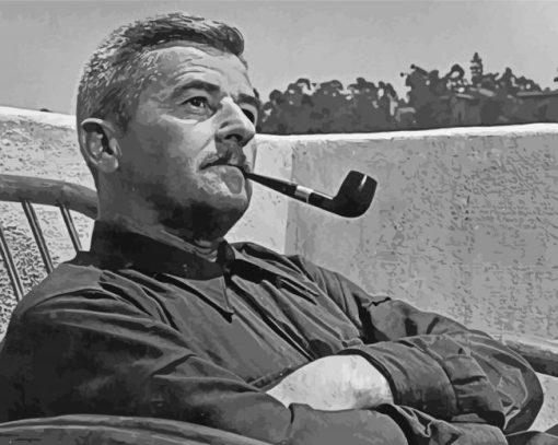 Vintage William Faulkner paint by numbers