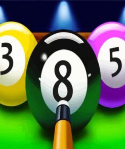 8 Ball pool Billard paint by numbers