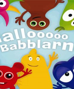 Abllo Babblarna Animation paint by numbers