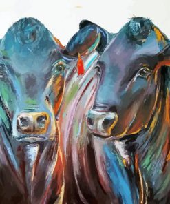 Aberdeeen Black Angus Cows paint by numbers