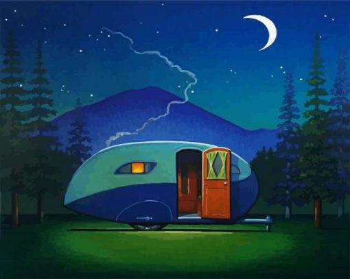 Aesthetic Night Caravan paint by numbers