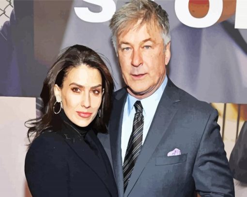 Alec And Hilaria Baldwin paint by numbers