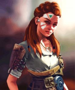 Aloy Horizon Zero Dawn paint by numbers