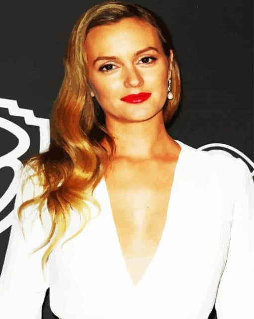 American Actress Leighton Meester paint by numbers