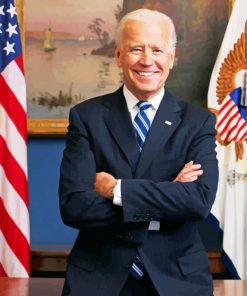 The American President Joe Biden paint by numbers