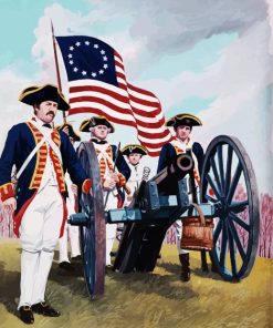 American Revolution War paint by numbers