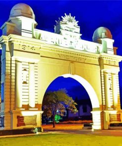 Arch Of Victory At Night paint by numbers