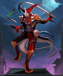 Assassin Jester Animation paint by numbers