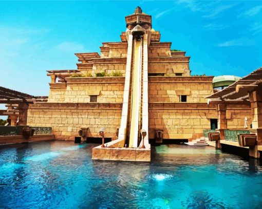 Atlantis Pyramid Slide paint by numbers