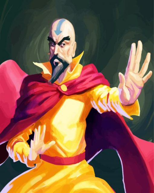 Avatar Tenzin Animation paint by numbers