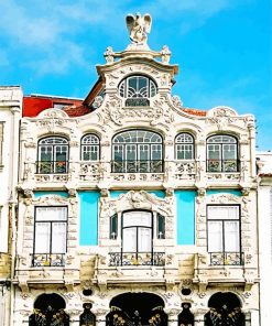 Aveiro Buildings Portugal paint by numbers