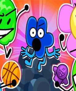 BFB Cartoon Characters paint by numbers