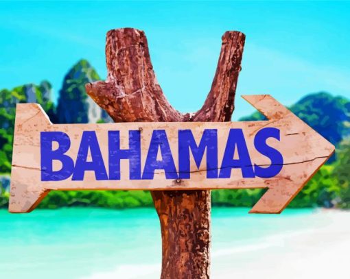 Bahamas Direction Signe paint by numbers