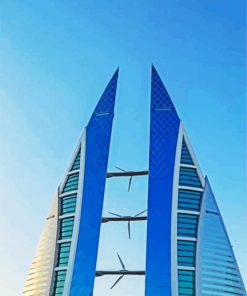 World Trade Center Bahrain paint by numbers