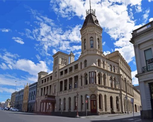 Ballarat Buildings Australia paint by numbers paint by numbers