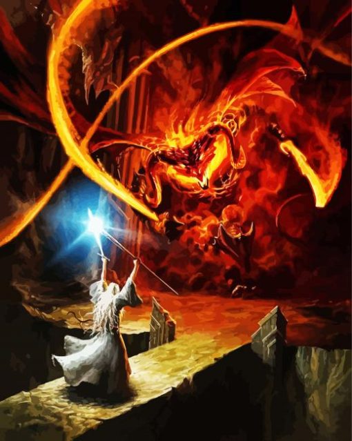 Balrog From The Lord Of The Ring paint by numbers