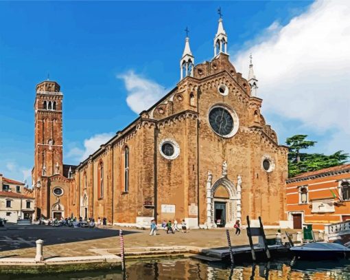 Basilica Maria Gloriosa Deri Frari Burnano paint by numbers