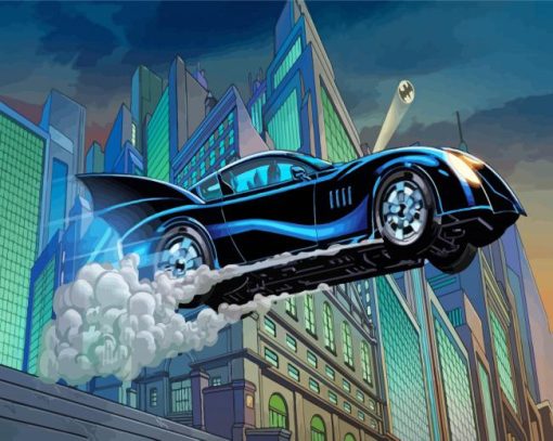 Aesthetic Batmobile Car paint by numbers