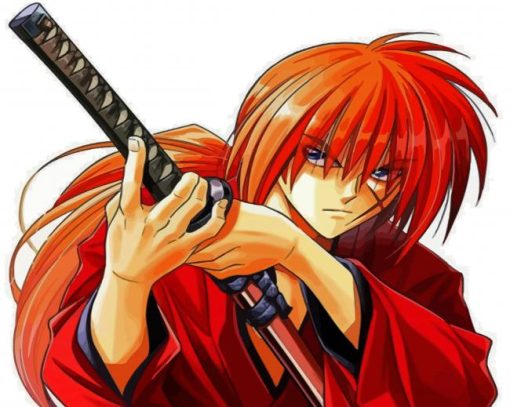 Battousai Charactere Anime paint by numbers