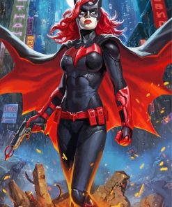 Batwoman Heroine Animation paint by numbers