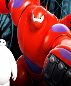 Baymax Big Hero Animation paint by numbers