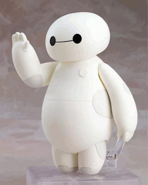 Baymax Robot Animation paint by numbers