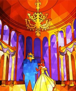 Beauty And The Beast Animatioin paint by numbers