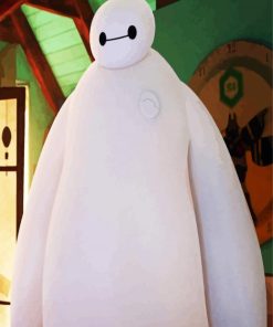 Baymax Big Hero Character paint by numbers