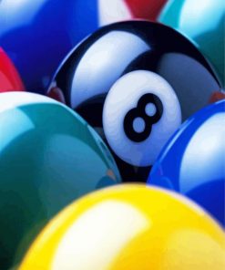 Billard 8 ball paint by numbers