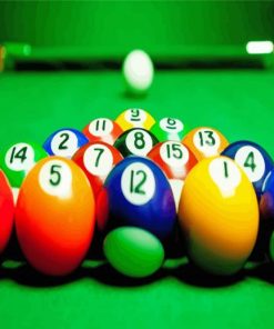 Billards Pool paint by numbers