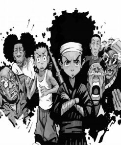 Black And White Boondocks paint by numbers