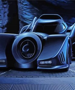 Black Superhero Car paint by numbers