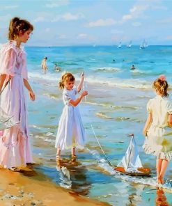 Black Sea Beach By Aleksandr Averin paint by number