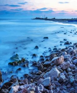 Black Sea Beach In Romania paint by number