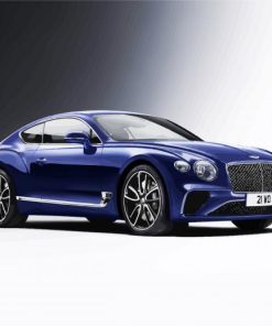 Dark Blue Bentley Car paint by numbers